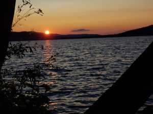 Sunset view Rangeley Lake State Park