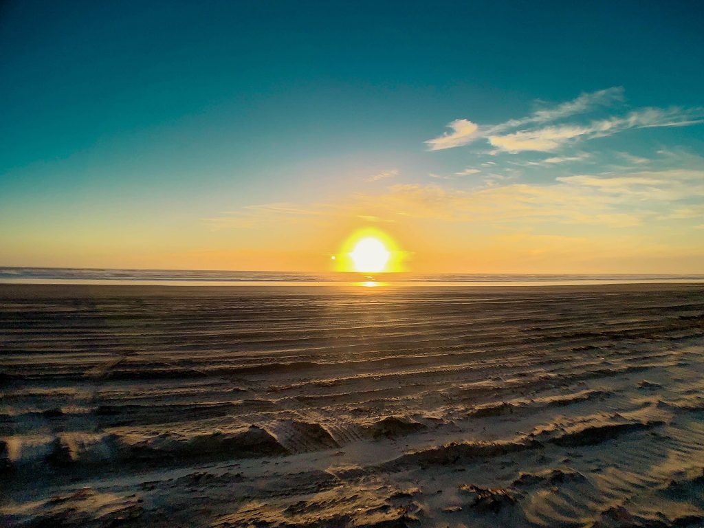 Sunset view Twin Harbors State Park