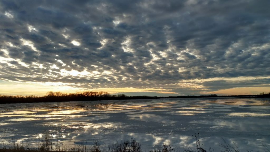 clouds view Lac qui Parle State Park