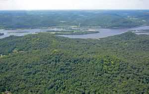 Aerial view Perrot State Park