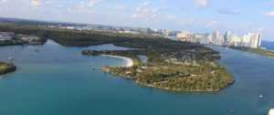 Aerial view of Oleta River State Park