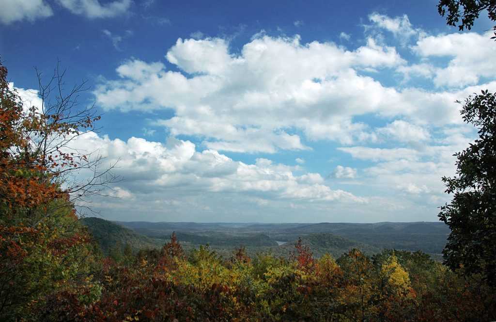Clouds view Morrow Mountain State Park