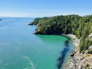 deception pass state park beach and water view