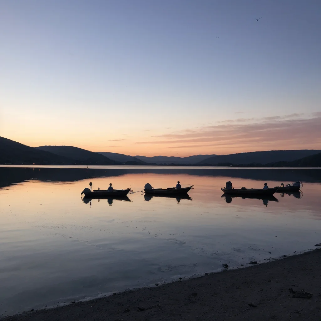 A serene sunrise view showing the calm waters of the reservoir — perfect for early morning fishing. - Parksguidance Official