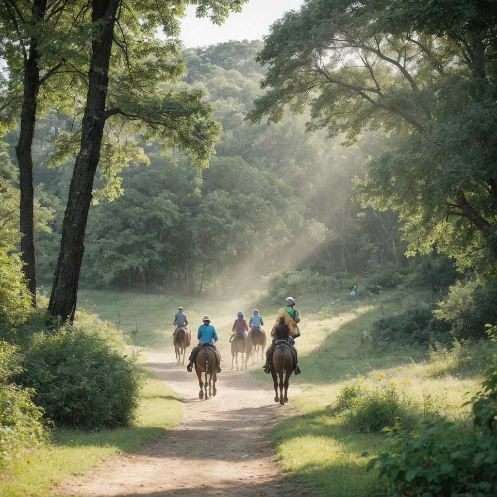 Cyclists or horseback riders on the multi-use trails - Parksguidance Official