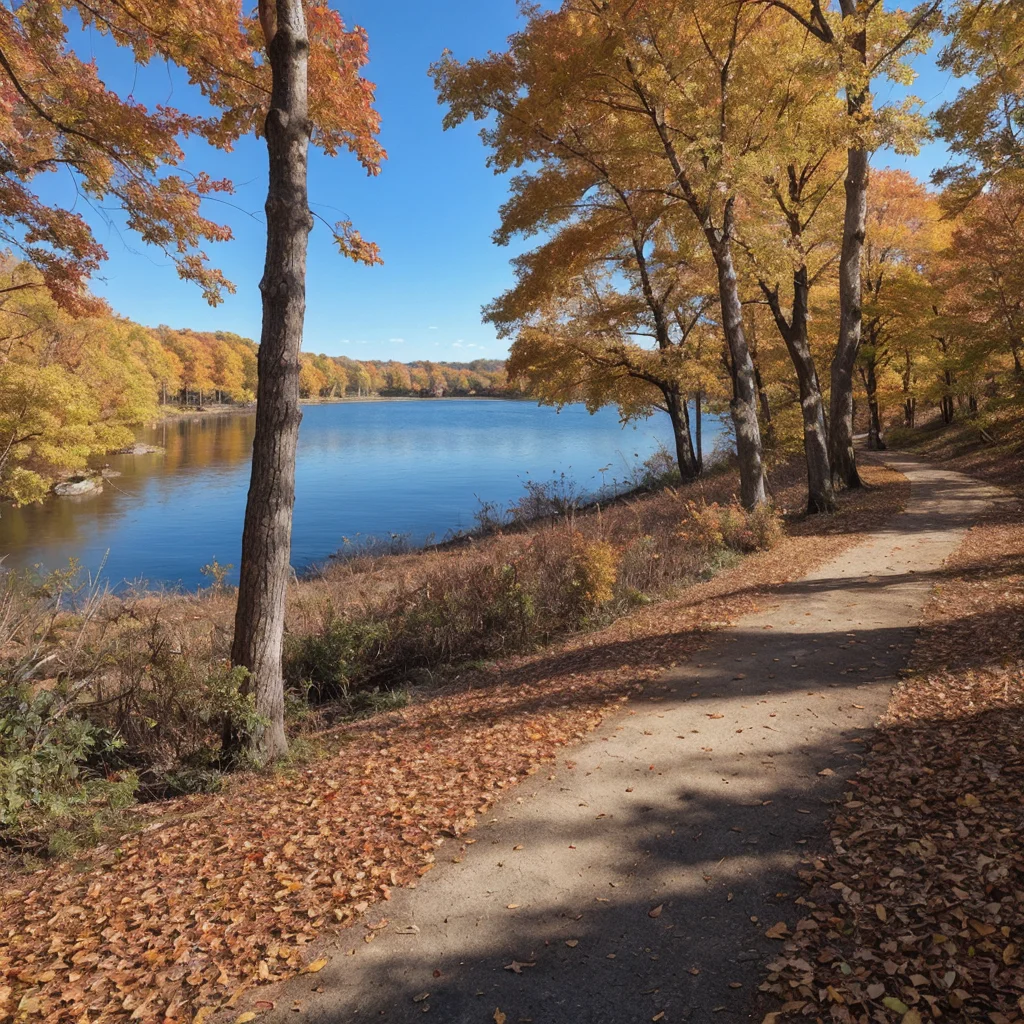 Hiking Trails in Fall Showcase the vibrant autumn colors along Lake Wissota State Park trails . - Parksguidance Official
