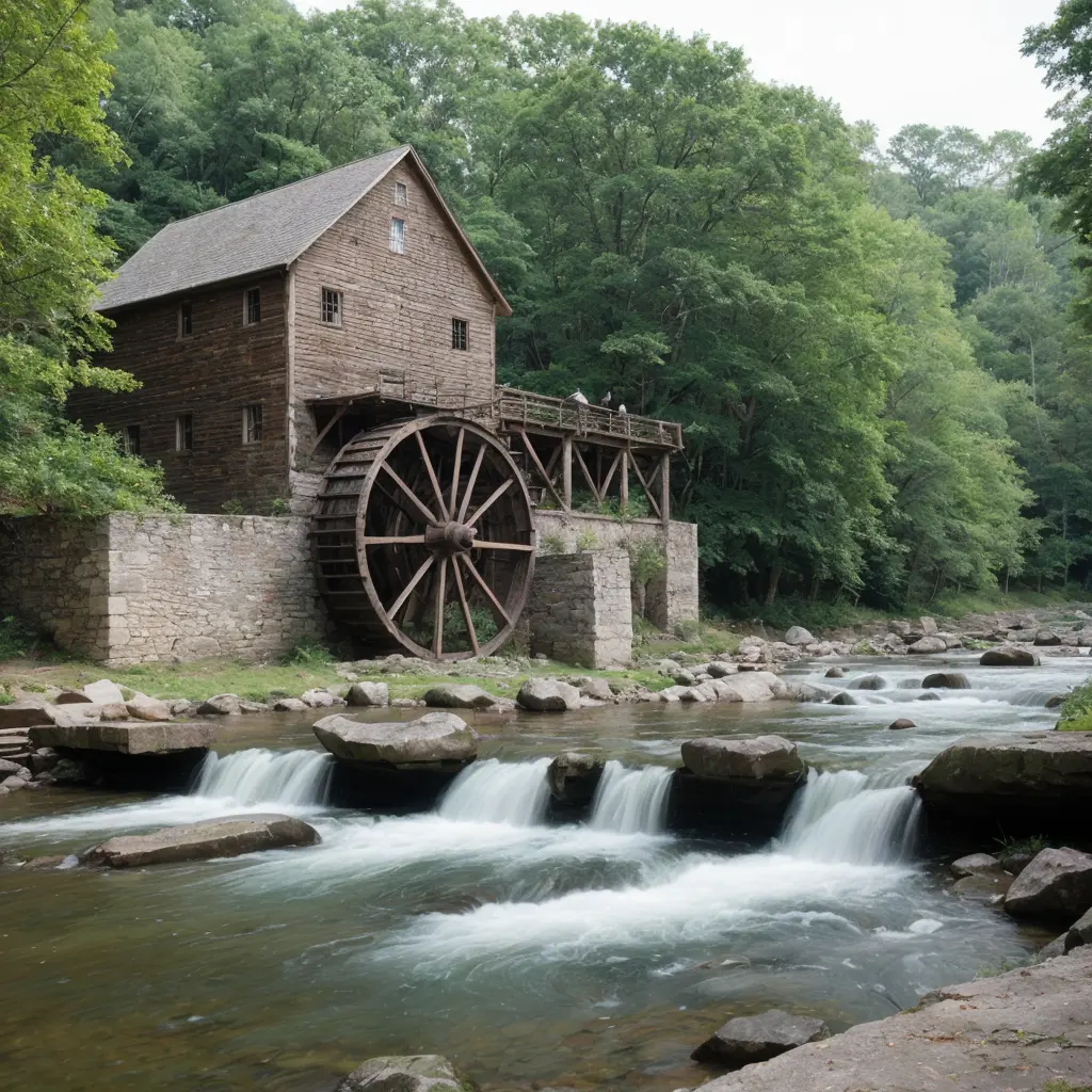 McCown Mill, framed by the natural beauty of the Eno River State park - Parksguidance Official