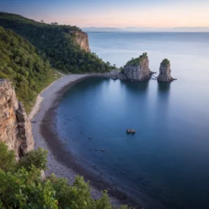 The Iconic Bluffs Capture the towering spires with Lake Ontario in the background. Use a wide aperture to focus on the bluffs while softly blurring the lake - Parksguidance Official
