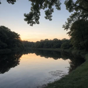 The golden hour at Neshaminy State Park - Parksguidance Official