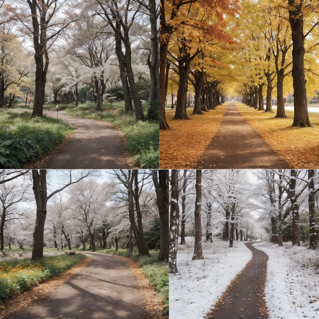 images of the scenic trails during different seasons to highlight the park’s year-round beauty - Parksguidance Official